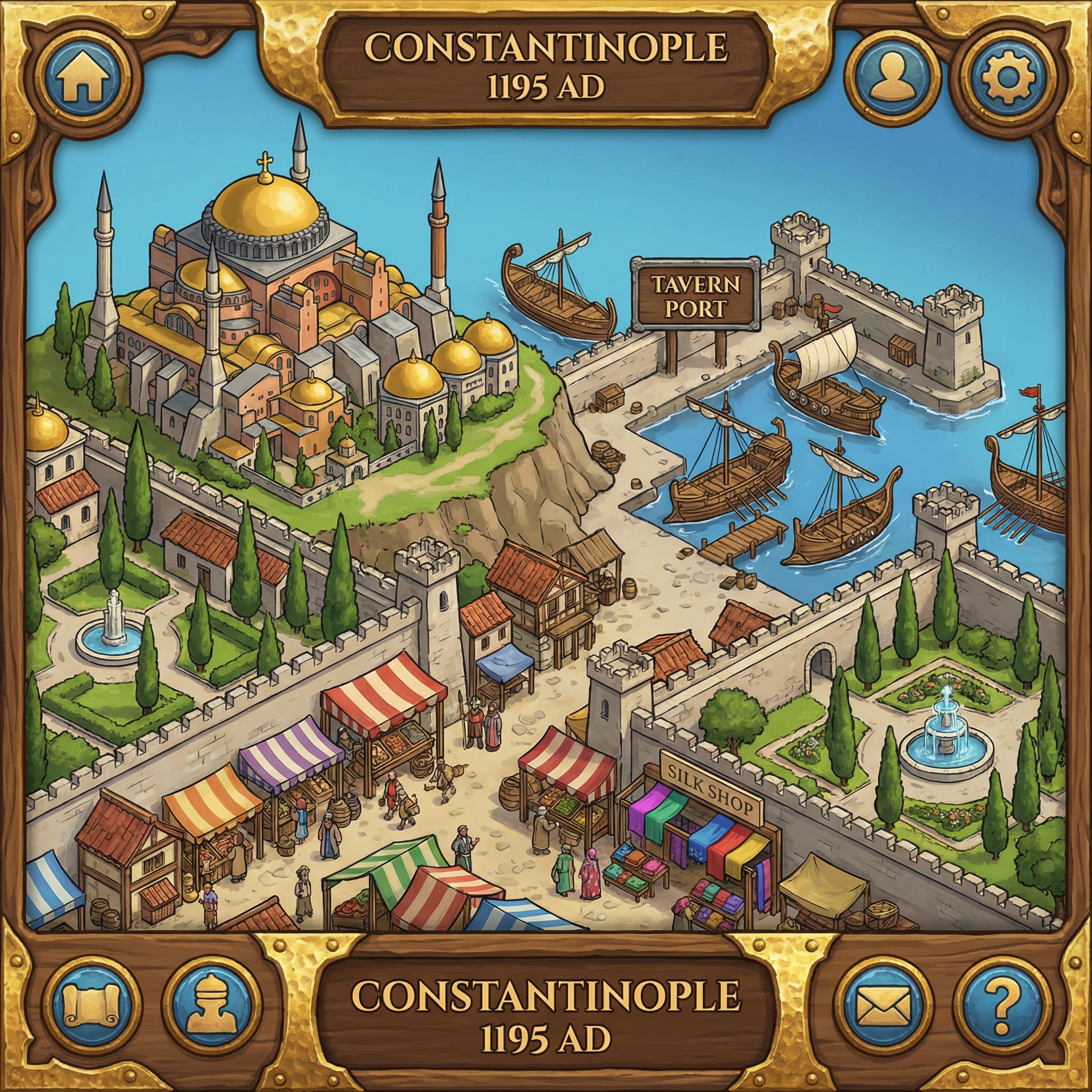 Port in pixel art